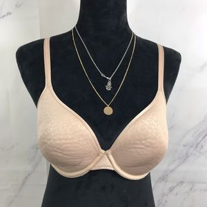 Natori Nude Lightly Lined Bra Womens Size 32DD